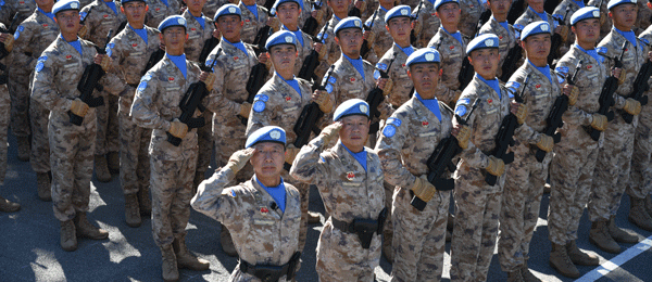 2019年10月，維和部隊方隊首次亮相國慶閱兵，接受祖國和人民檢閱